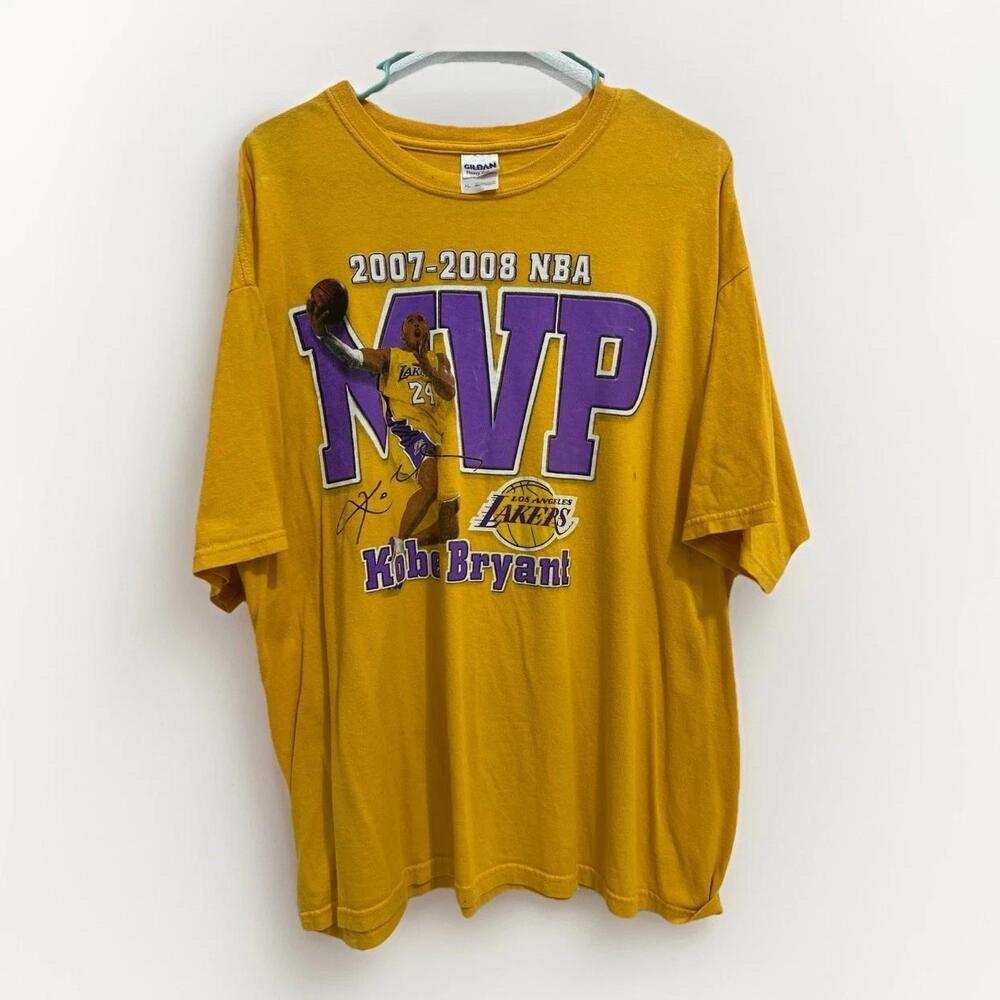 Kobe Bryant Shirt 2008 MVP Basketball LA Lakers NBA Rap Style Print